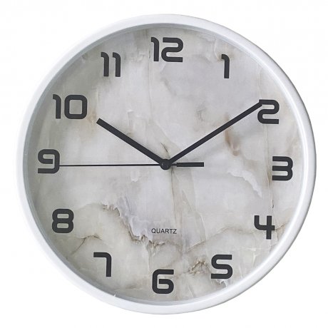 Reloj De Pared 25cm Simil Marmol