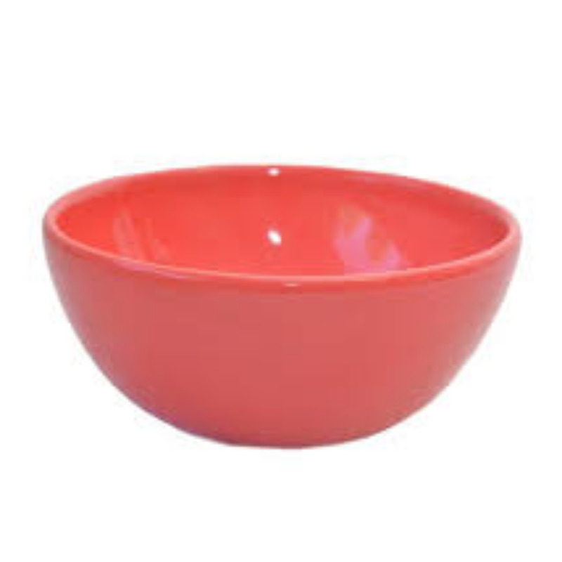 Bowl De Ceramica Cerealero Rojo 