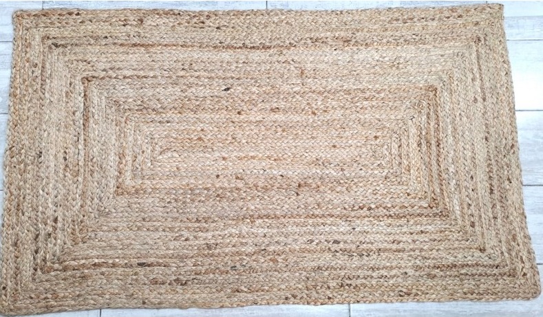 Alfombra Rectangular De Yute 90x150cm