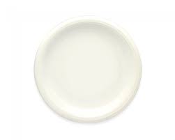 Plato De Ceramica Postre Blanco  