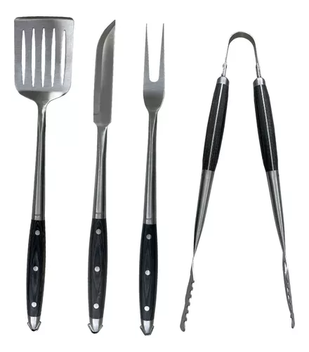 Set Para Parrilla 4 Piezas Linea Hudson Asador