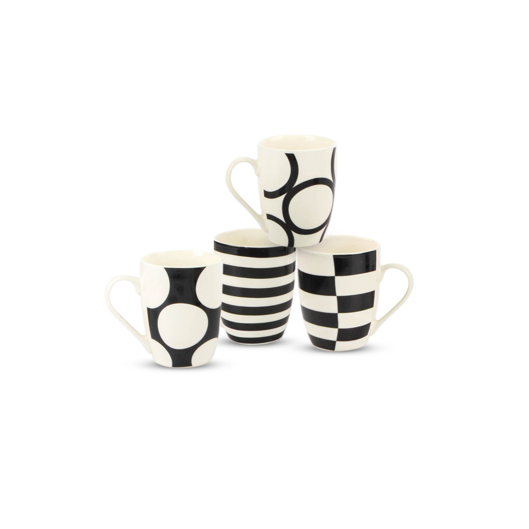 Taza Black And White Diseño Surtido 350ml